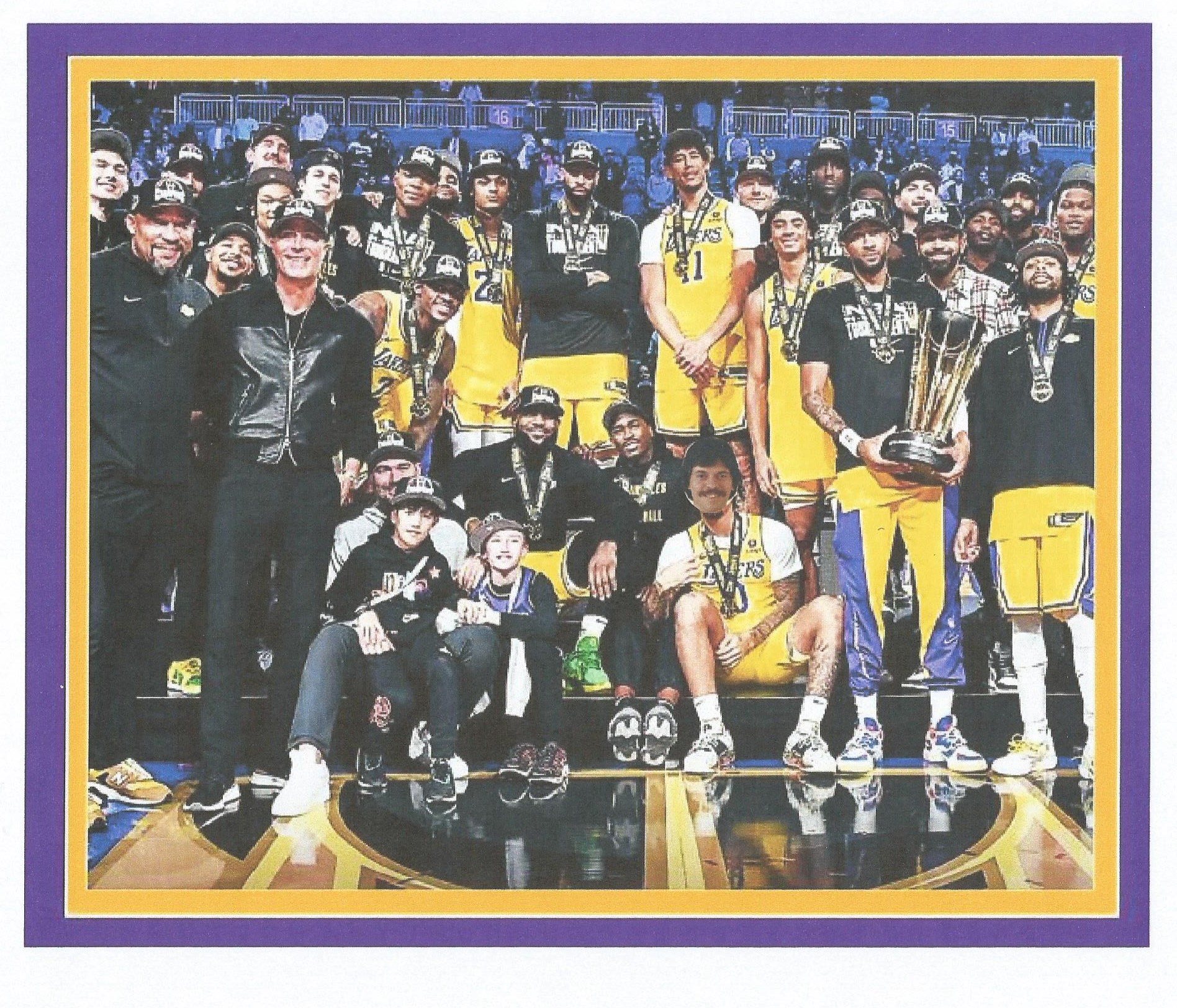 DJ in Lakers 2020 Championship Photo